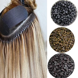 4.0x2.0mm Silicone Micro Ring Silicone NANO Bead Silicone Lined Micro Rings For I Tip Hair Extensions1000units Nano Micro Ring