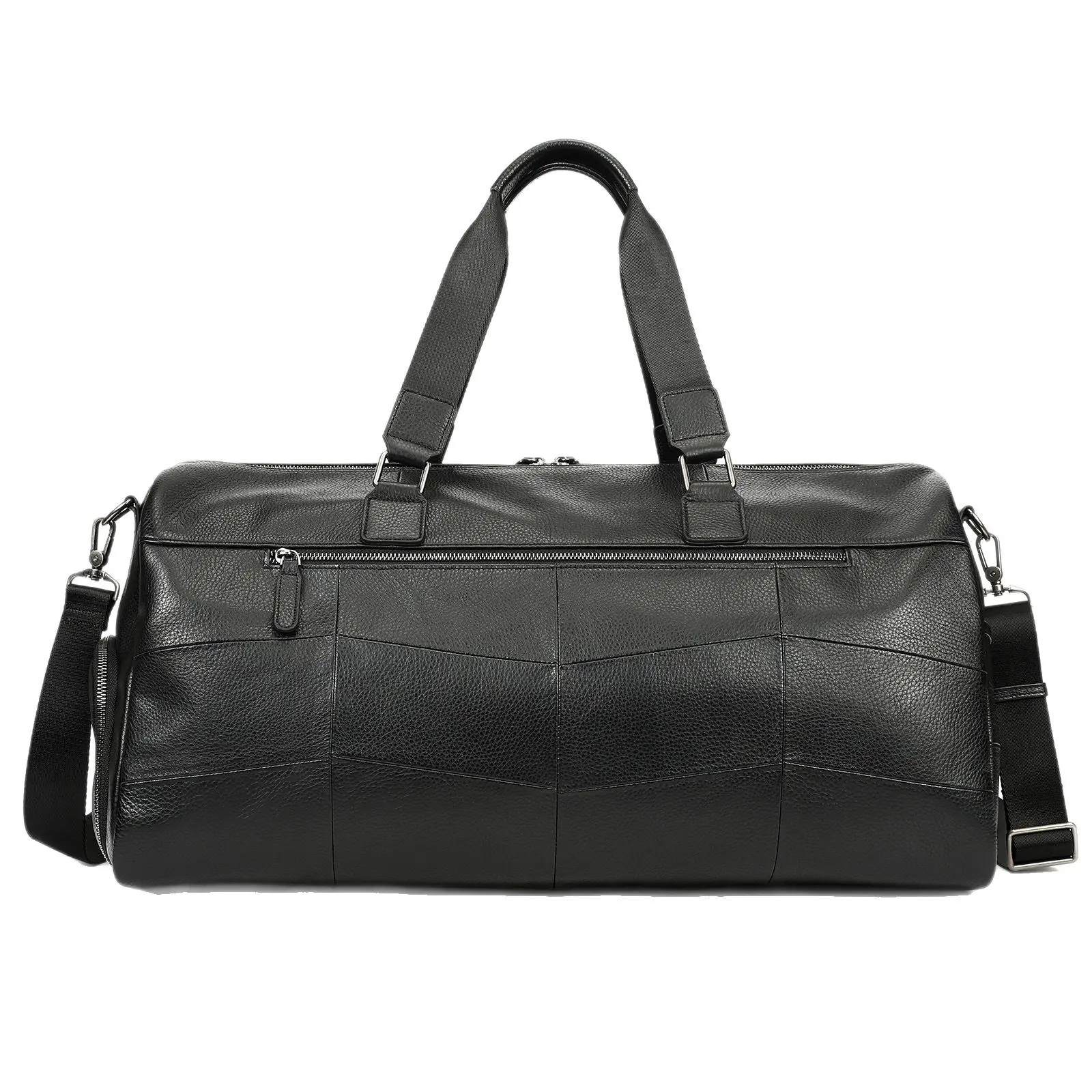 Casual and Stylish Men's Genuine Leather Travel Tote Bag for Business Trip