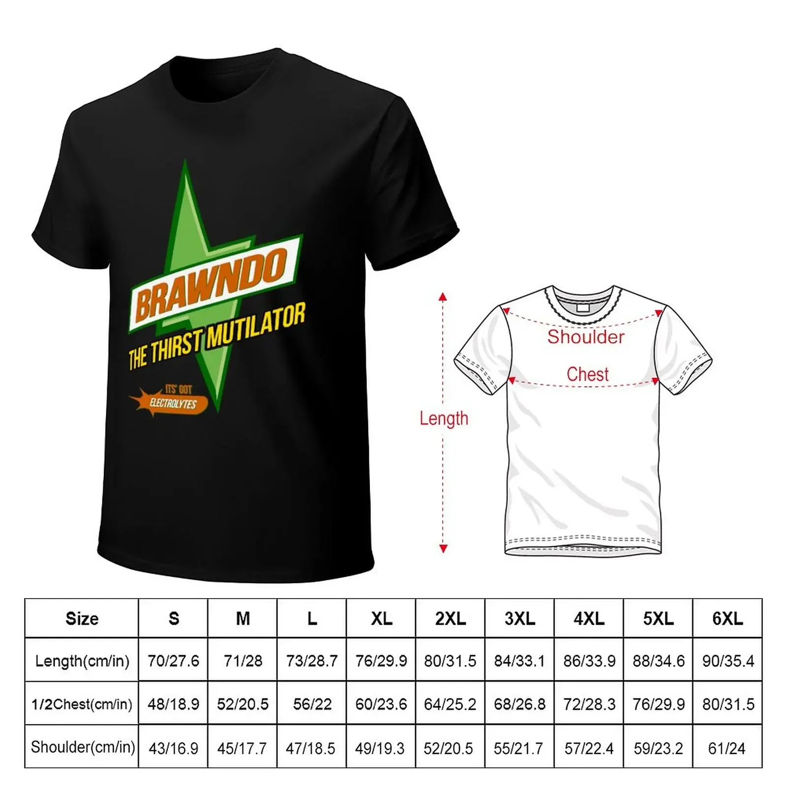 Brawndo The Thirst Mutilator - Idiocracy inspired T-Shirt quick drying plain mens vintage t shirts