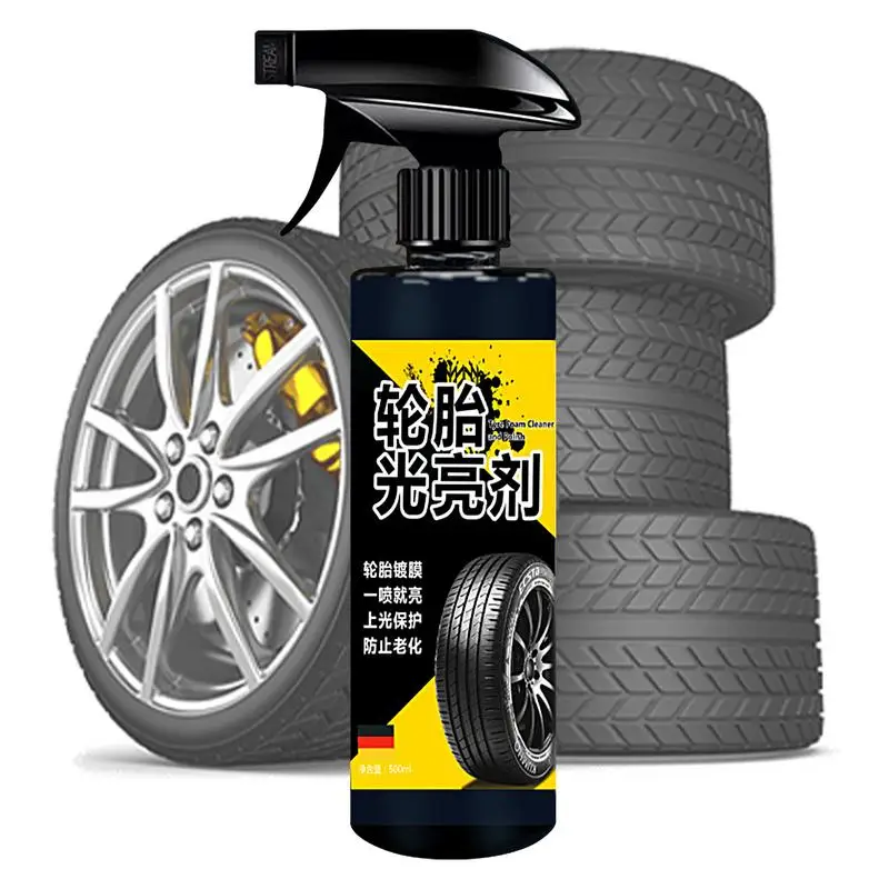 

Tire Shine Foam Spray 500ml Car Guys Tire Shine Spray User Friendly Spray UV Protection Ensures Precise Shine & Minimal Overspra