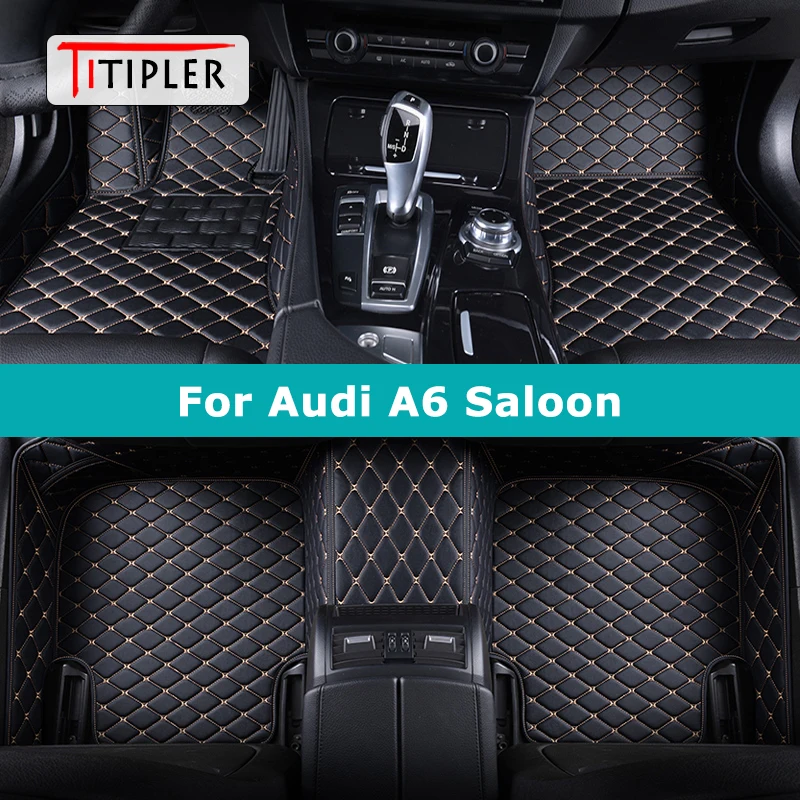 

TITIPLER Custom Car Floor Mats For Audi A6 Saloon Sedan Auto Carpets Foot Coche Accessorie