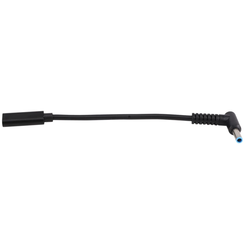 

USB типа C «мама» на HP4506 «папа» 90 ° Кабель-переходник с разъемом 4,5X3,0 мм, преобразователь постоянного тока с чипом датчика PD для ноутбука HP