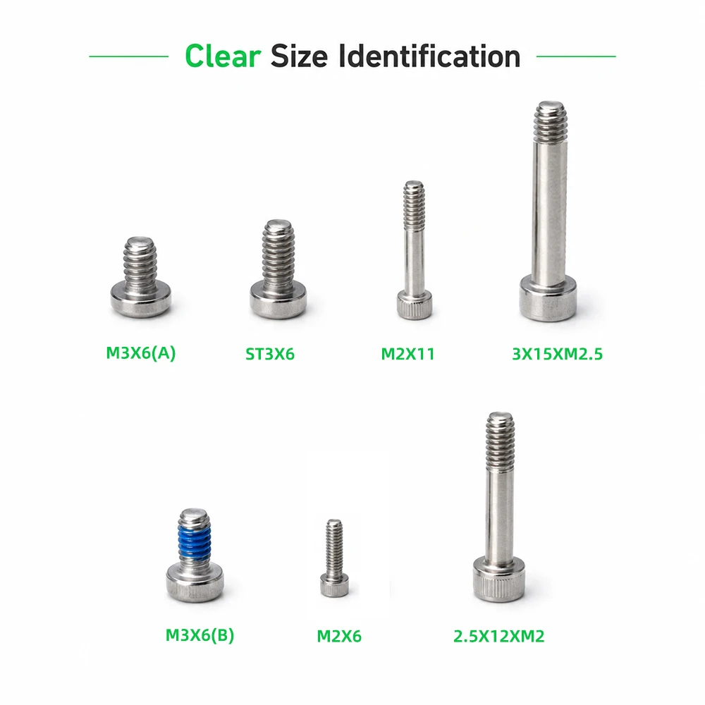 Spare Screws Kit  For Creality SPARKX i7  Easy To Install Precise Essential Spare Screws Kit For i7 3D Printer Parts