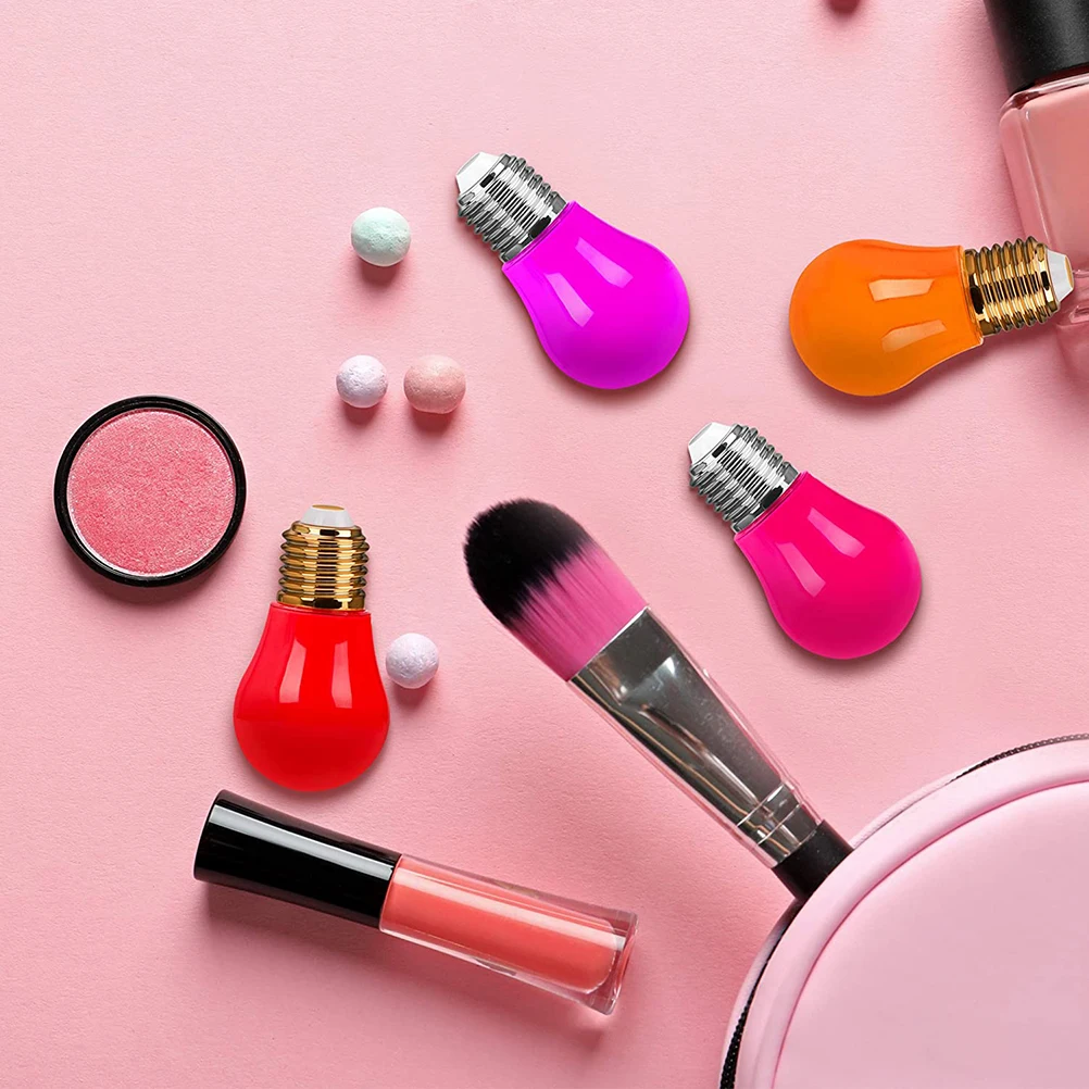 

10pcs Refillable Gloss Tubes Bulb Shaped Clear Containers Reusable Diy Lip Balm Bottles Empty Lipstick Tubes For Lip