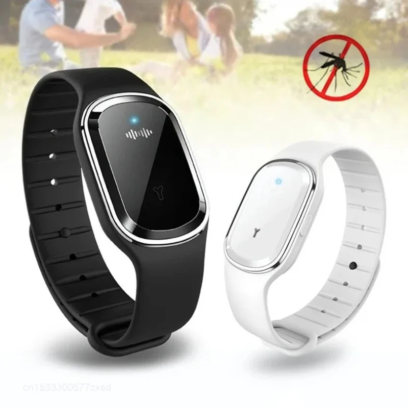 Adjustable Mosquito Repellents Bracelet Anti-mosquito Bracelet USB Charging Anti-mosquito Silicone Wristband For Children Adults