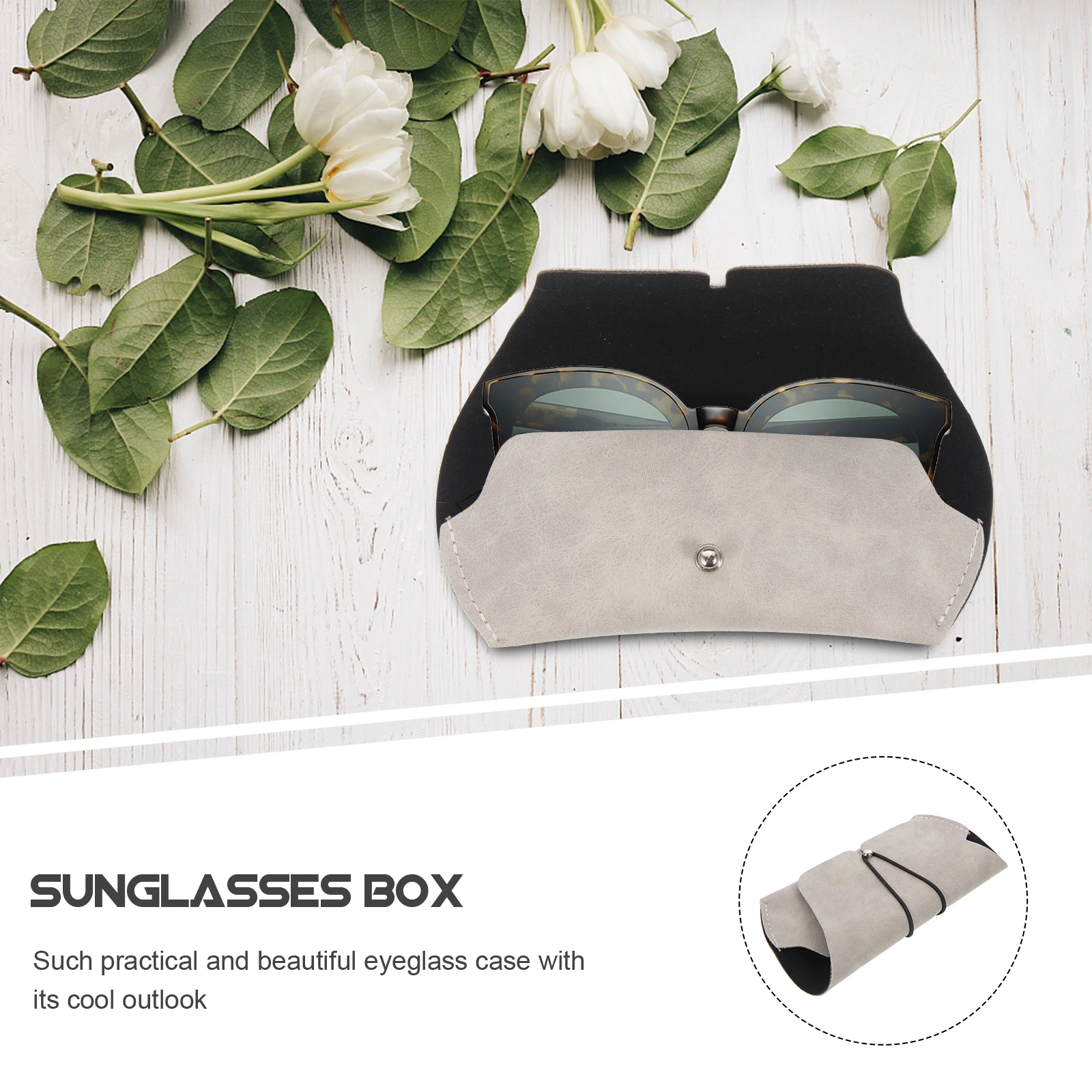 

Sunglasses Case Protective Eyewear Box for Glasses Black Pocket Travel Durable Portable Storage Container Jewelry Packaging