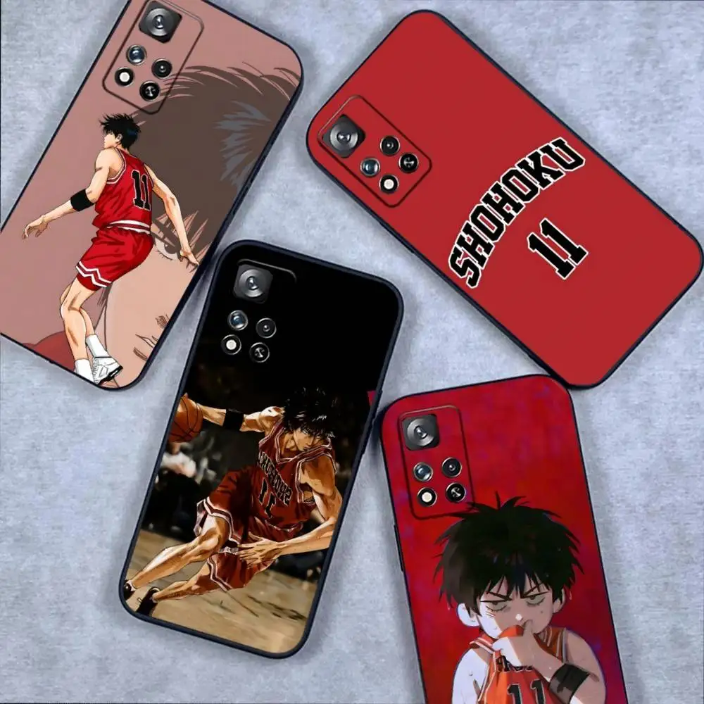 

S-Slam Dunk Rukawa Basketball Phone Case For Samsung S 25,24,23,22,30,21,10,9,Ultra,Plus,Lite,FE,4,5G Black Soft Case