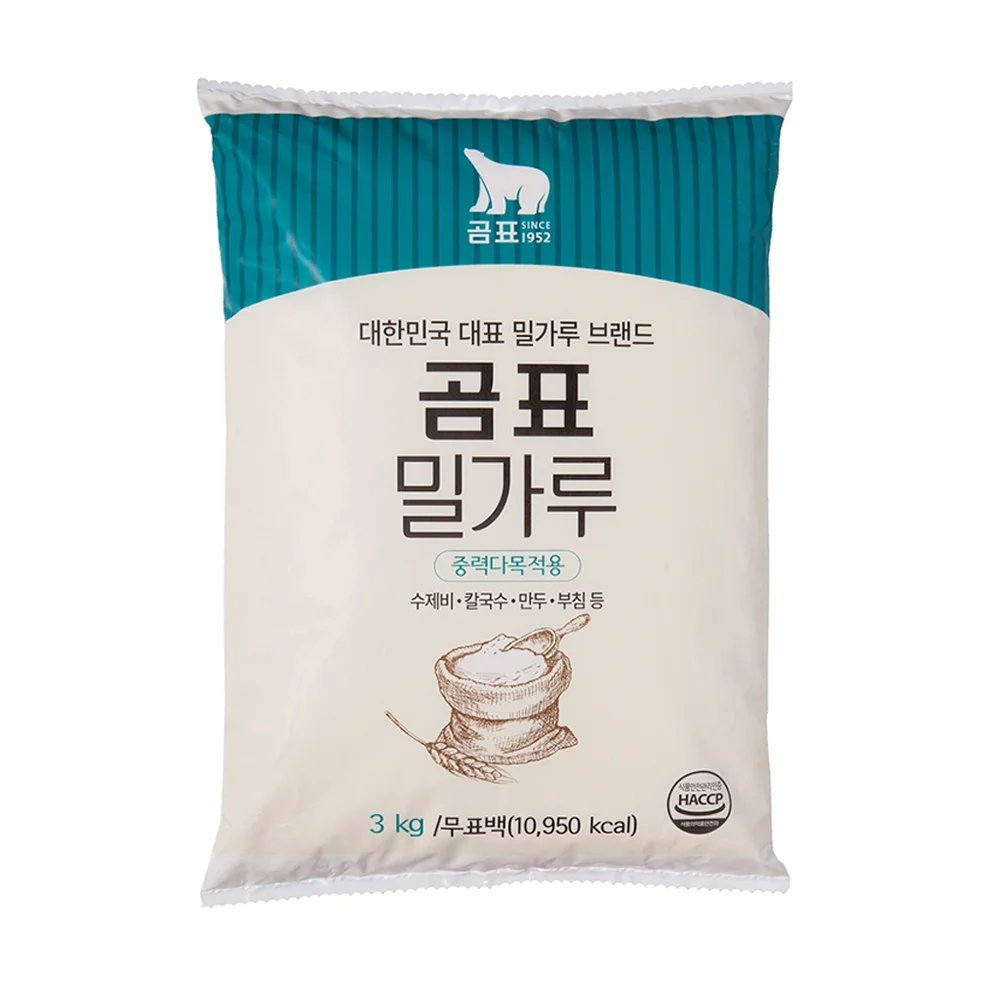 Molde coreano oficial para mesa de oso, harina de Gompyo (gravedad), 3kg, 1 1