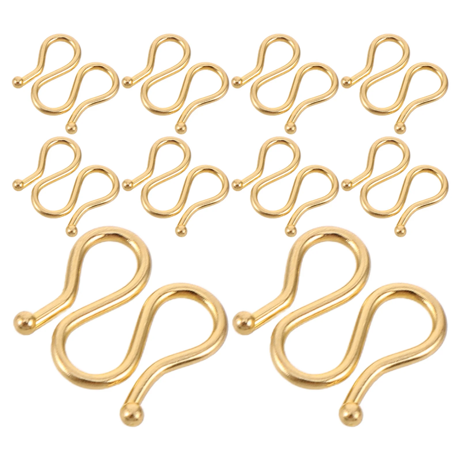 

60Pcs Stainless Steel Double Head Connector Clasps Secure Jewelry Buckle for Bracelet Necklace Making Kit Connector Clasp