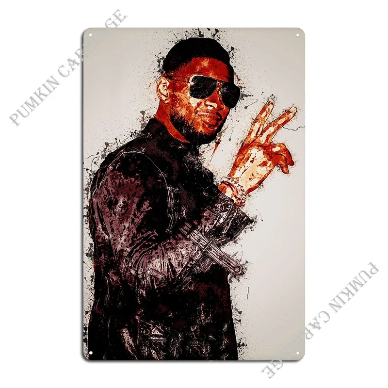 Usher Sign Peace Metal Sign Design Painting Wall Plaque Cinema Tin Sign Poster