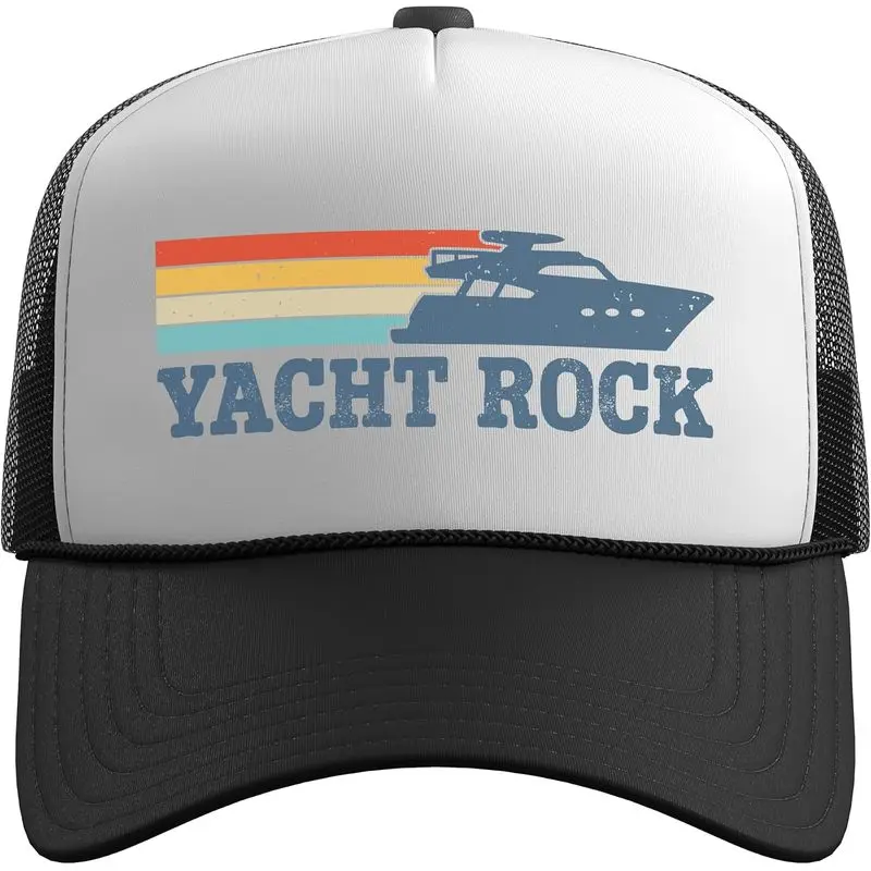 Vintage Yacht Rock Trucker Hat with Adjustable Mesh Back