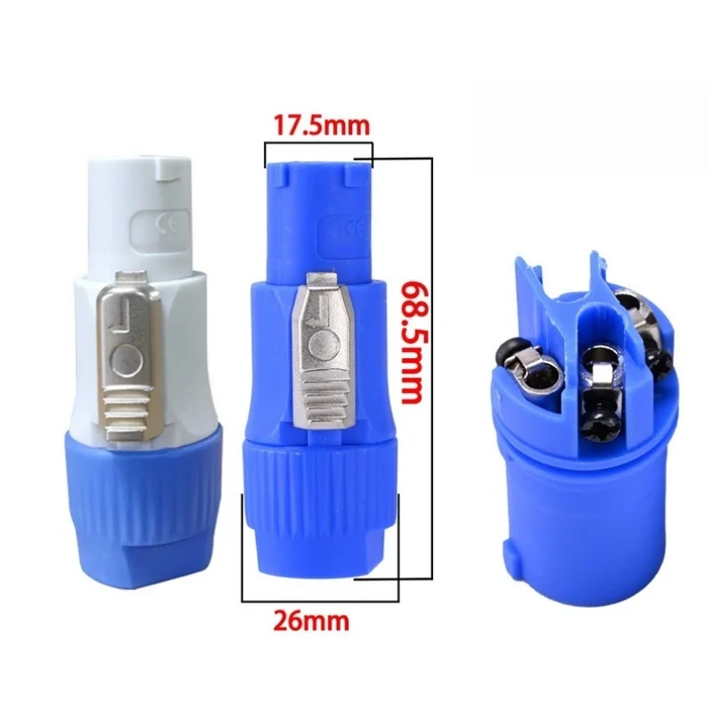 12pcs Stage Light Accessories, Audio Cable Connector Heads, Stage Lighting Connectors, Aviation Connectors, 3-Pin Audio Cable Plugs, LED Display Screen Plugs view 4