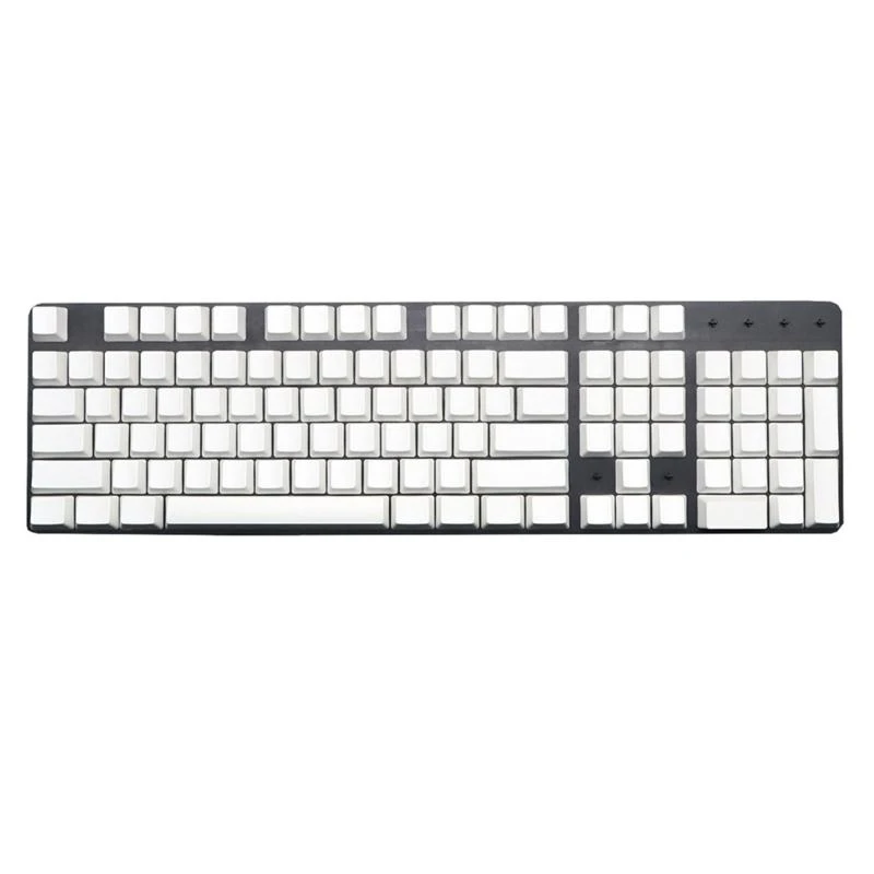 

108-клавишные пустые колпачки для клавиш Cherry OEM XDA Profile Gamer No Letter, белые колпачки для переключателей Cherry MX, механическая клавиатура