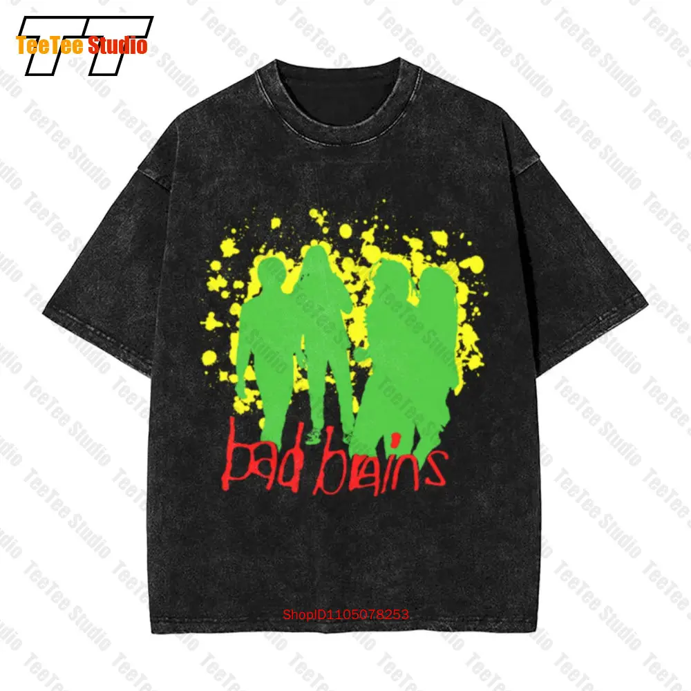 تي شيرت Bad Brains Quickness 89 Tour Music Band ملابس جمالية كبيرة الحجم 44R4
