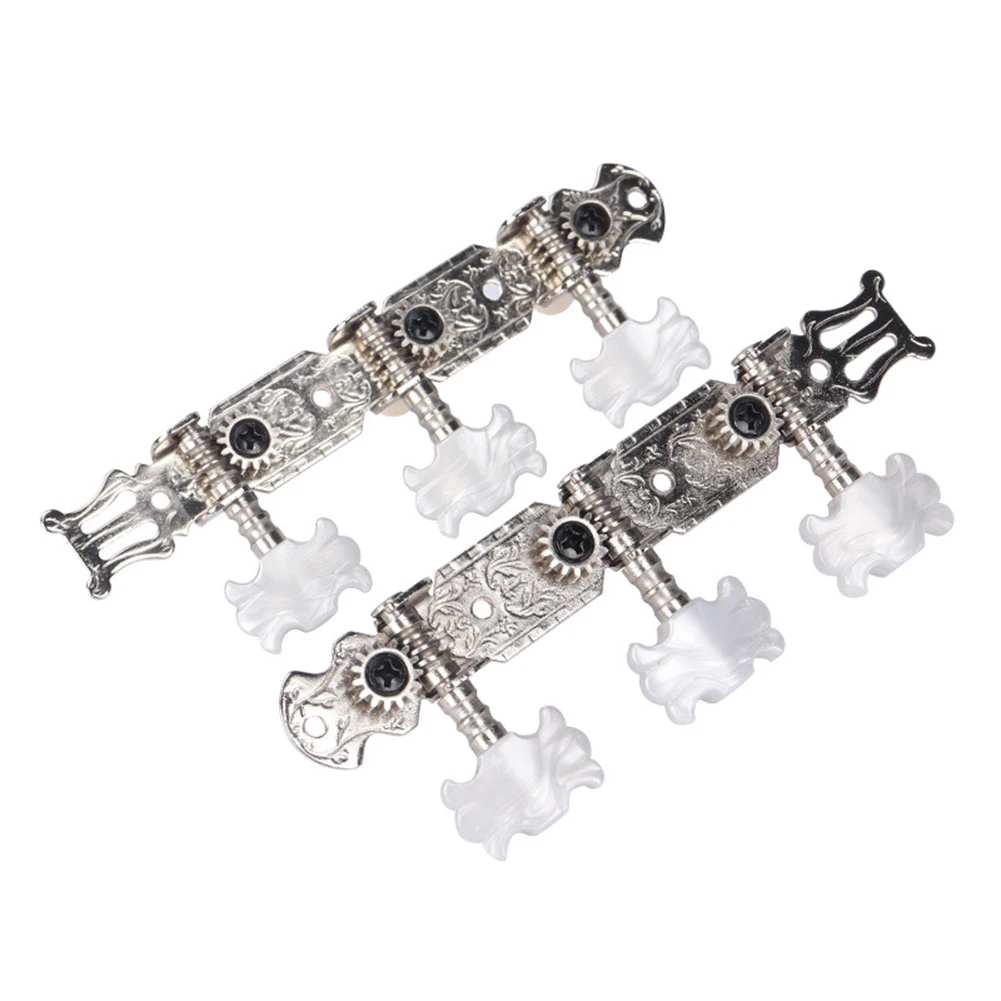 อะไหล่เปลี่ยนหัวจูงกีตาร์คลาสสิก ตัวปรับเสียงกีตาร์ ติดตั้งง่าย อุปกรณ์เสริมเครื่องดนตรี