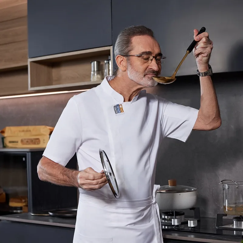 

Высококачественная униформа шеф-повара: летняя одежда с коротким рукавом для отелей, ресторанов, кухонь. Рабочая одежда для мужчин и женщин, для поваров и кондитеров.