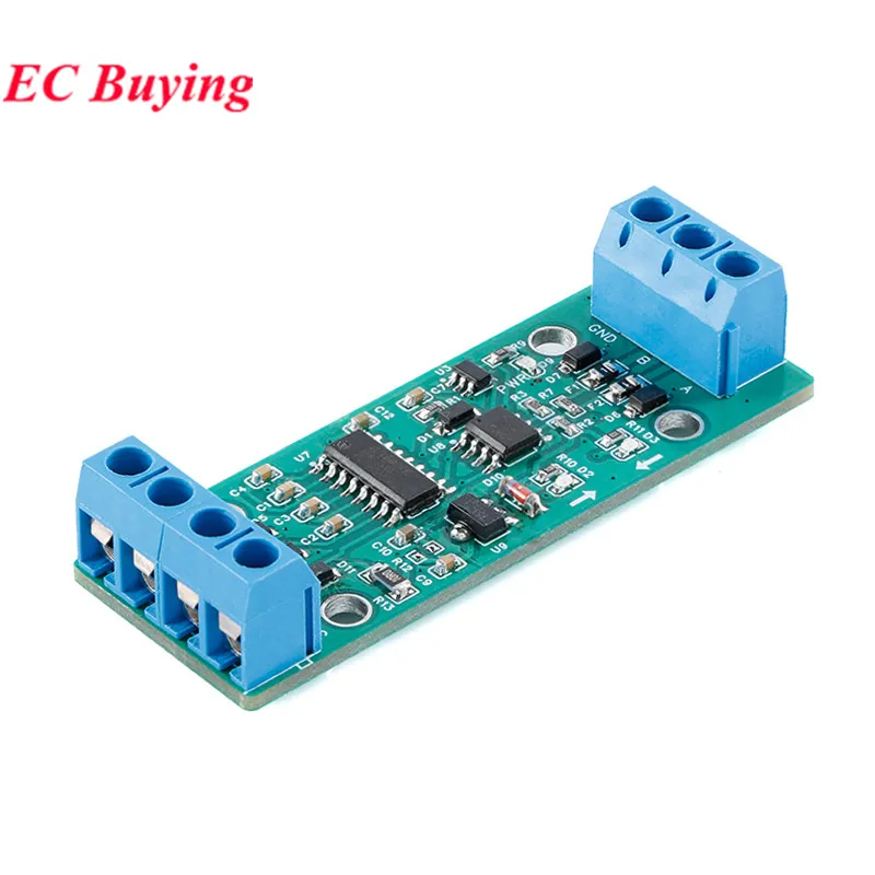 2Pcs/1pc RS232 to RS485 Bidirectional Converter RS-232 Turn RS-485 Level Communication Protocol Serial Port Conversion Module