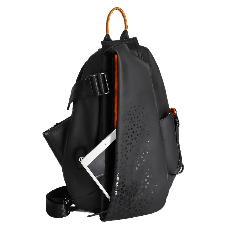 Imagem -02 - Moda Negócios Homens Crossbody Bolsas Motocicleta Impermeável Nylon Pacotes Peito Casual Viagem Grande Capacidade Bolsa de Ombro Masculino