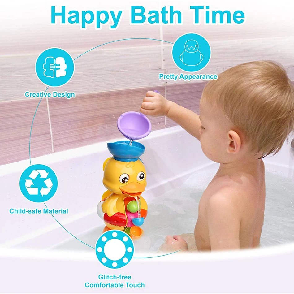 Baby Bath Toys For Kids Water Spray Whale Sucker Shower Swimming Pool Water Toys Shower Bath Toys for Baby Toddlers Bathtub Toys