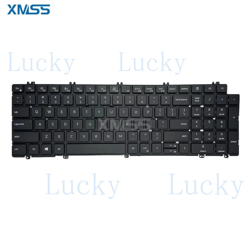 

НОВАЯ клавиатура с подсветкой, английская раскладка (США) для Dell Latitude 5520 5521 Precision 3560 3561