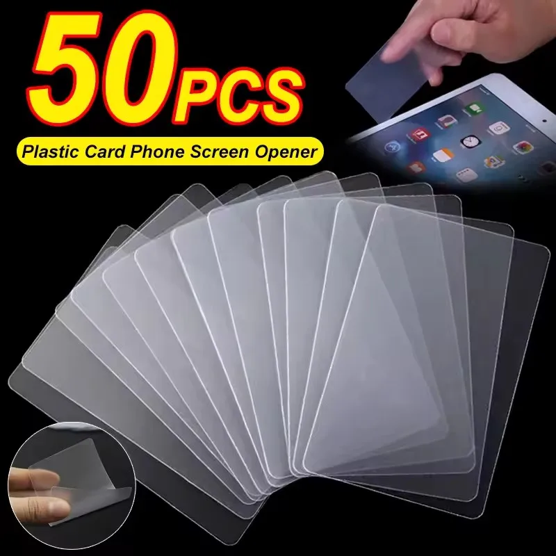 Plastic Card Phone Screen Opener Ultra Thin Flexible Pry Removal Tool Clear Repairing Cards for Mobile Tablet LCD Screen Repair