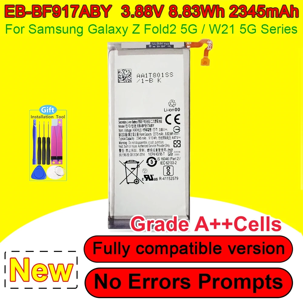 EB-BF917ABY Phone Battery For Samsung Galaxy Z Fold2 5G SM-F916 SM-F9160 SM-F916B SM-F916U Sub Screen Battery With Repair Tools