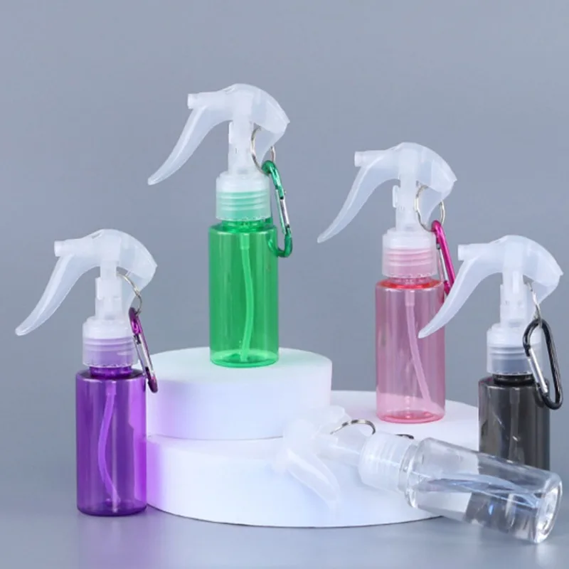 60 ml neues Reisezubehör mit Karabinerhaken, Make-up-Werkzeug, Lotion-Proben, Unterabfüllung, leerer Behälter, Auslöser-Sprühflaschen