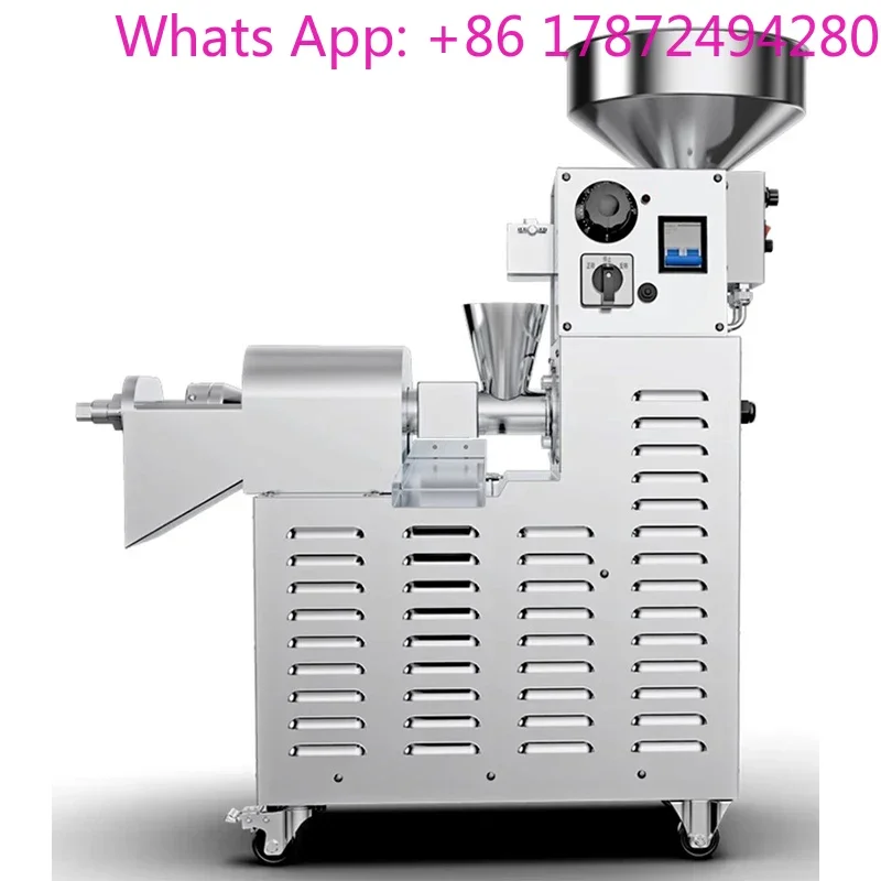Oil Press Machine Commercial Stir frying And Pressing in one Stainless Steel 2200W Olive Kernel Coconut Extractor
