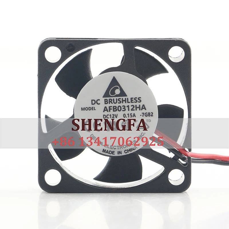 

AFB0312HA-7G82 Delta DC 12V 0.15A 30X30X10MM 3CM Inverter Projector Speed Measurement Double Ball Cooling Fan