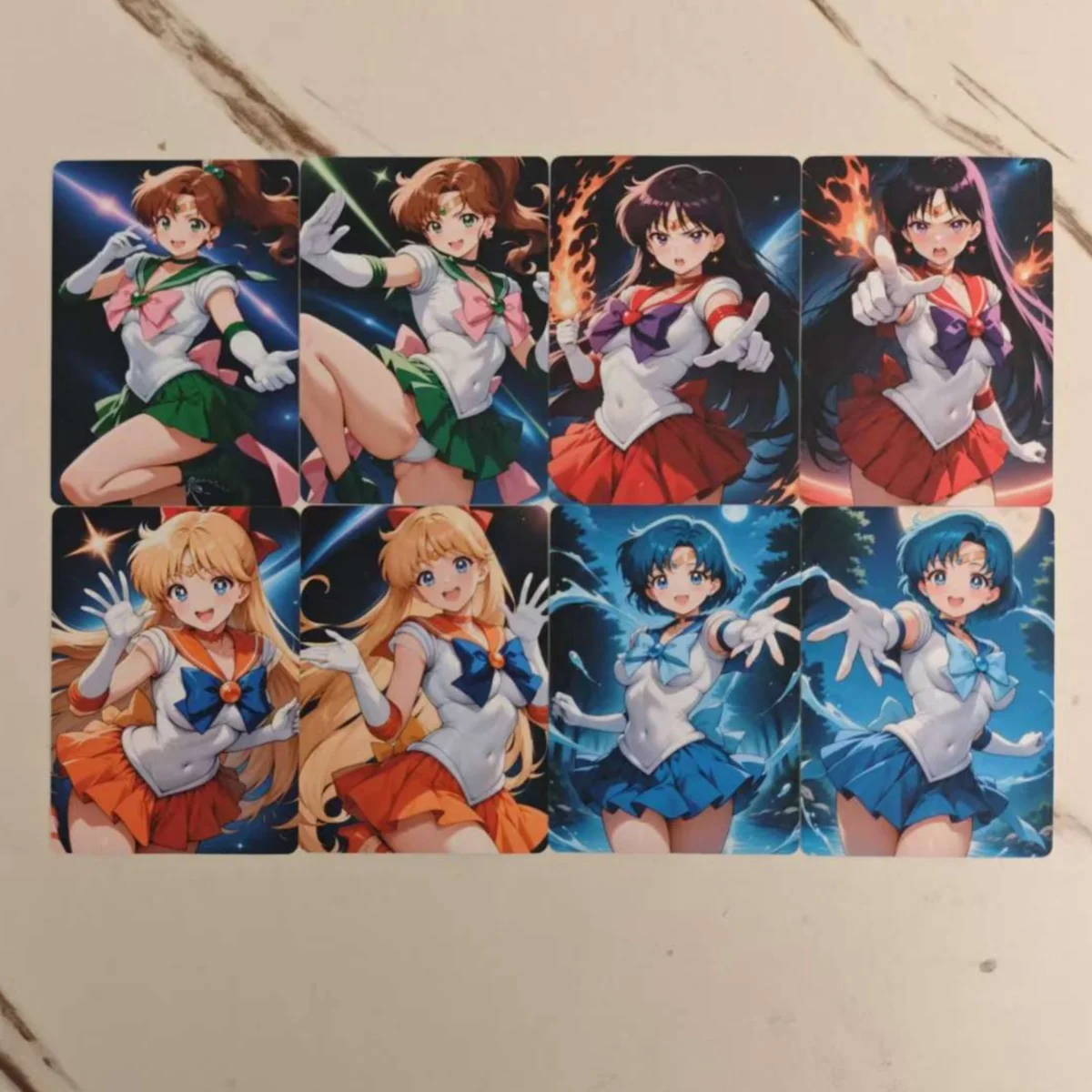 8Pcs/set NSFW Card Sailor Moon Beautiful Girl Jupiter Mars Mercury Venus Collection Card 18+