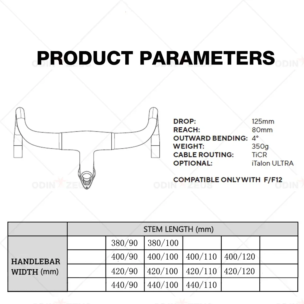 Integrated Road Handlebar with Free Mount, 1:1,Original，Road Bike Accessories,Only Matte Carbon, Aero,380mm,400mm,420mm,440mm,