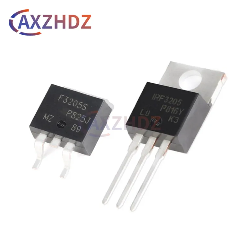 

10PCS IRF3205PBF TO-220 IRF3205STRLPBF F3205S TO-263 SMD D2PAK 55V 110A 200W N-Channel Power MOSFET SMD Transistor