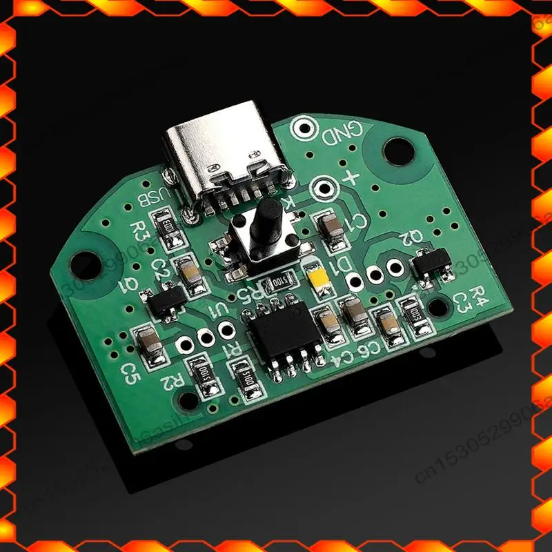 -AT52 Módulo de atomización de doble pulverización Humidificador USB Placa de circuito de conducción Incubación DIY Verde y blanco