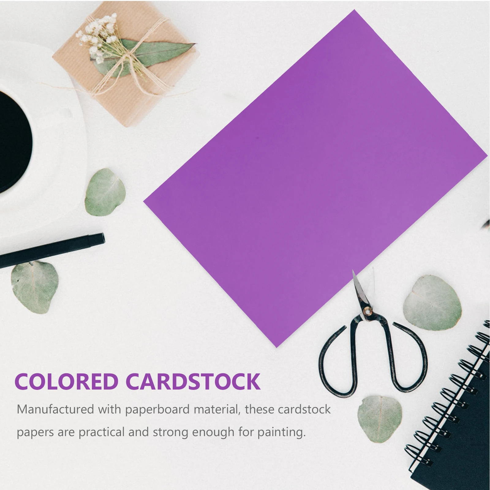 

50 Sheets Color Cardboard Cardstock for Printer Colored Paper Drawing Scrapbooking Greeting Craft Supplies Printed