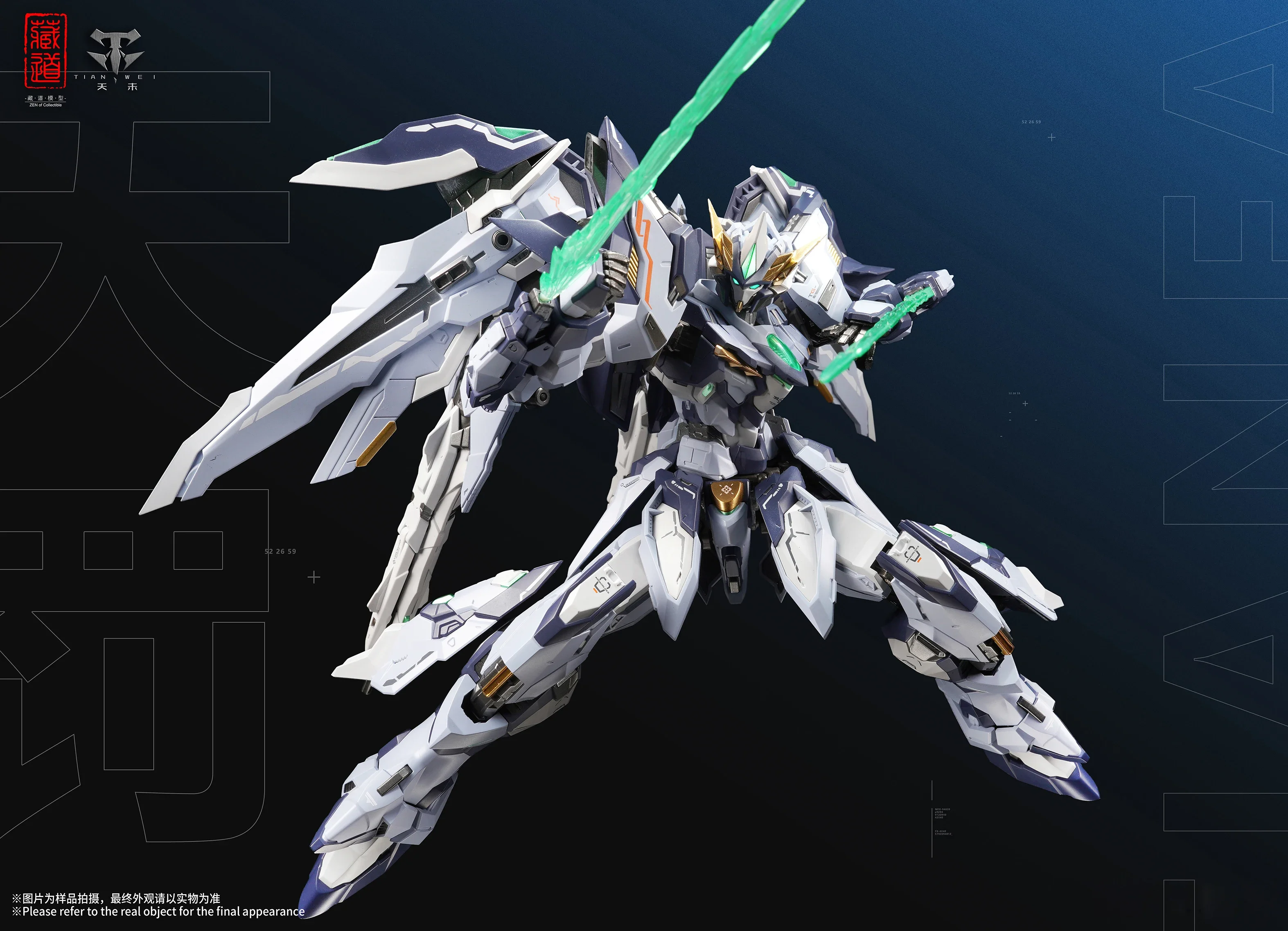 【Envio 24 horas】Coleção Cangdao CD TG02 Tianfa Metal faz 1/100 liga robô boneco de ação brinquedo hobbies coleção presentes