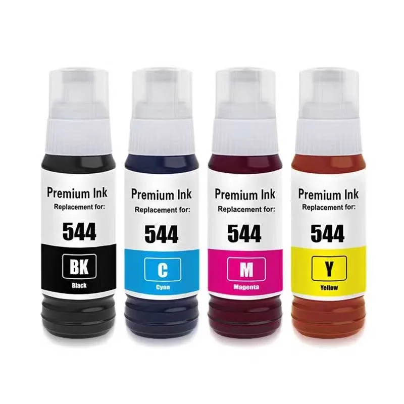 544 T544 Premium Color Compatible Bottle Water Based Refill Tinta Ink for Epson EcoTank L1210/L1250/L3110/L3150/L3210/L3250