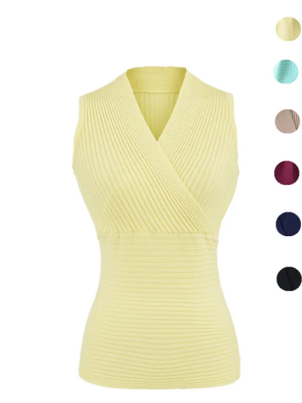 

Сексуальный вязаный облегающий жилет, однотонный Svel V-Ne, молочно-абрикосовая ловушка, уличный летний повседневный женский топ