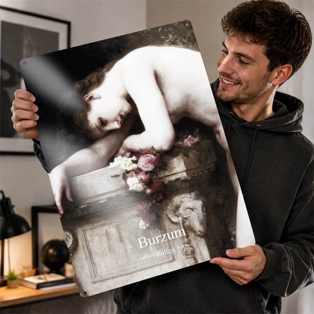 Burzum Blackened Album Cover Printed Poster Personalized Aluminum Metal Sign Vivid Band Culture Wall Art Made For Music Lovers
