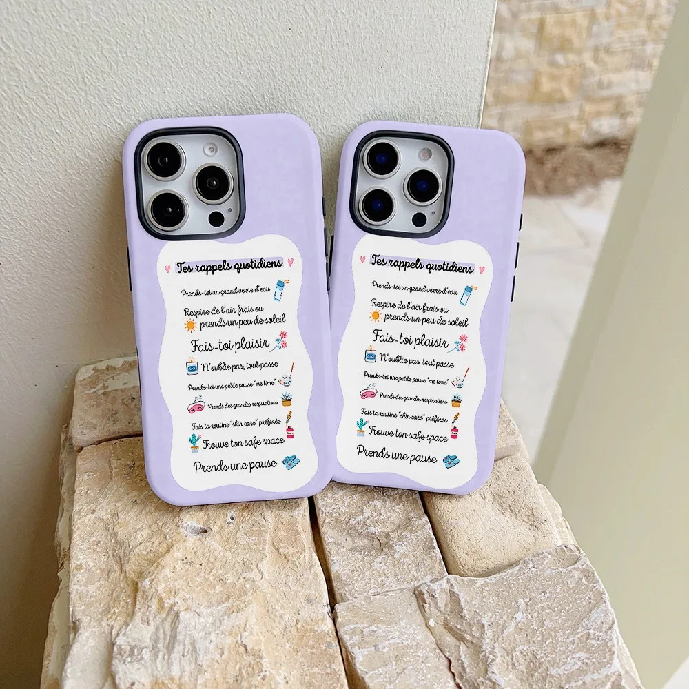 Speech Bubble Text Phone Case for Samsung Galaxy S22 S23 S24 S25 S26 FE Plus Ultra Edge 4G 5G Luxury Double-layer