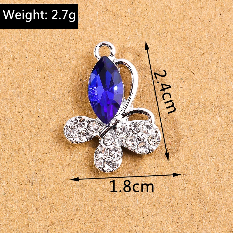 10 stücke zarte Kristall frucht Kirsche Anhänger Charms für Schmuck machen DIY Halsketten Ohrringe Zubehör liefert – Detail 7