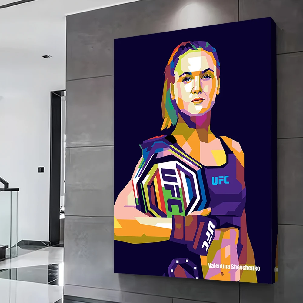 ملصق فالنتينا شيفشينكو مطبوع قابل للتخصيص على القماش هدية فنية لتزيين الغرفة صور الديكور الداخلي