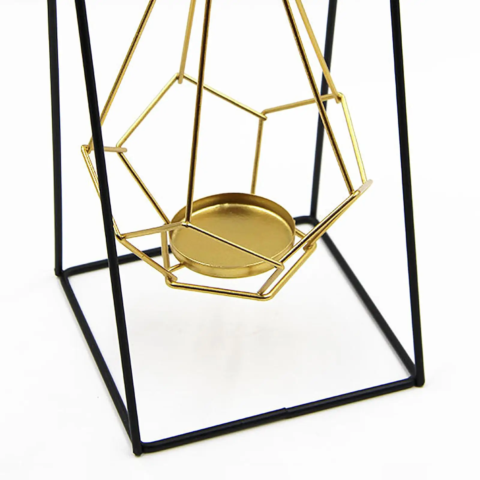 Candlestick Geometric Tealight Hanging Creative Metal Ornament for Weddings Bedroom