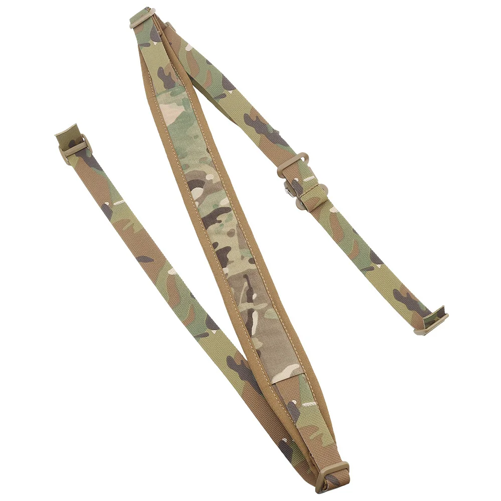 Correa de hombro Modular táctica de 2 puntos, lengüeta de tracción de goma de ajuste rápido, M4 AK, Honda de entrenamiento de caza, estilo CS Airsoft Ferro