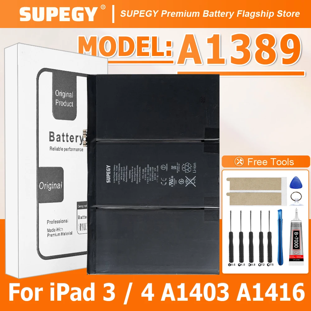 

Аккумулятор A1389 для iPad 3 A1403 A1416 A1430 A1433 A1458, iPad3, iPad4, запчасть для ремонта планшетов, высококачественные аккумуляторы для планшетов