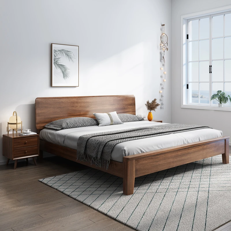 Wardrobe Decoration Double Bed Couples Elegant Lounges Household Loft Double Bed Lit Luxe WoodCamas De Dormitorio Furniture Home