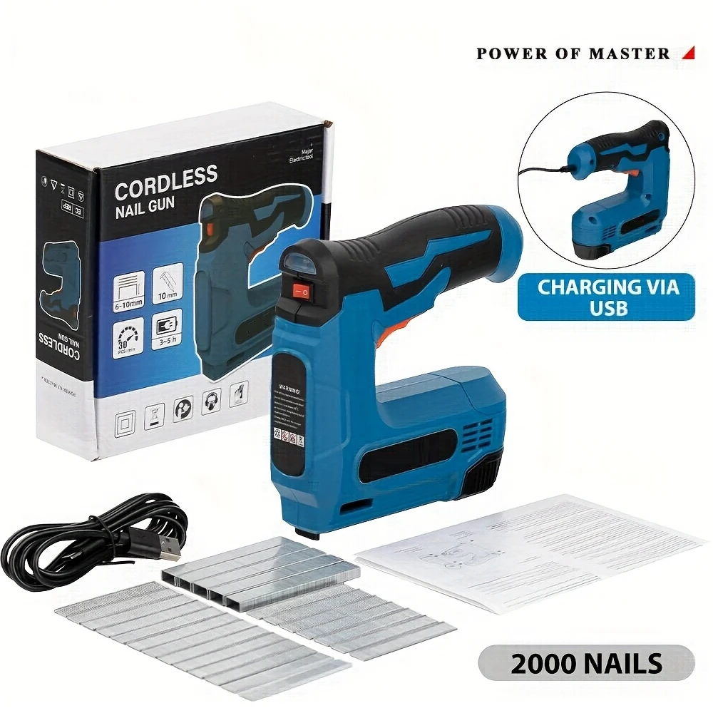 

Набор сверхмощных заклепок, пистолет для заклепок, набор глухих заклепок, ручные инструменты, инструмент для заклепок и гаек + 2000 гвоздей