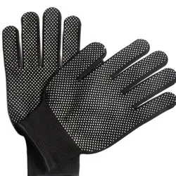 1Pair Work Gloves Non-slip Breathable Nylon Safety Protective Gloves with Dot Palm Coating for Garden, Warehouse Cycling