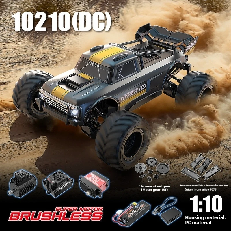 2026 New 1:10 Scale 4WD Waterproof RC Off-Road Truck, High Speed 2.4G Rechargeable Remote Control Vehicle, Gift for Boys & Kids