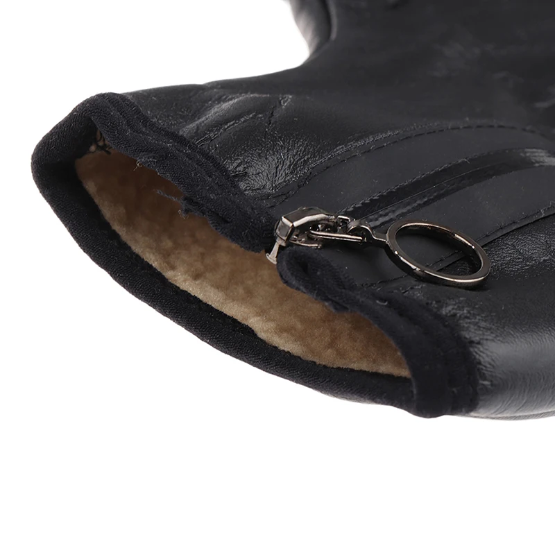 Unisex Winter Warm Leather Thermal Boat Slipper Indoor Home Soft Non-Slip Socks Men Women Breathable Comfortable Middle Socks