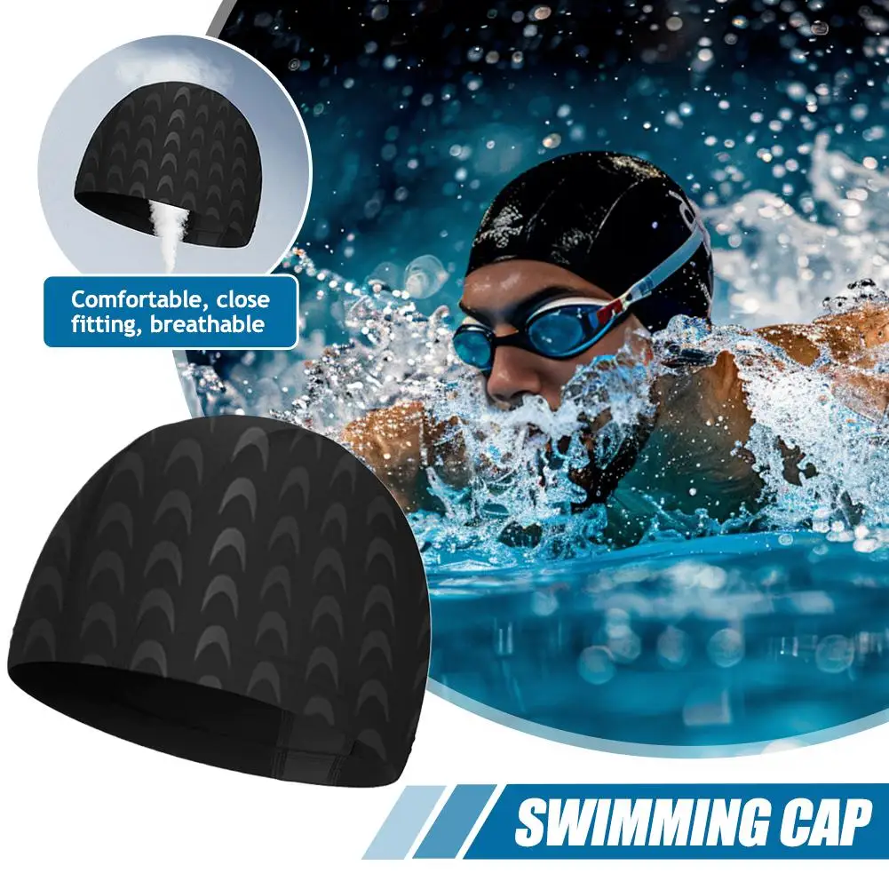 

Нейлоновая шапочка для плавания для мужчин и женщин, водонепроницаемая, эластичная, защищает уши, незаменима для семейных тренировок по плаванию.